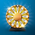 Fortune wheel vector background. Online casino concept. Lucky roulette vector Royalty Free Stock Photo