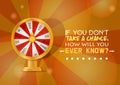 Fortune wheel vector try to win in spin game casino roulette congratulation for lucky winner backdrop fortunate wheeled Royalty Free Stock Photo