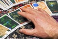 Close up of cartomancy Royalty Free Stock Photo