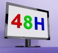 Forty Eight Hour On Monitor Shows 48h Service