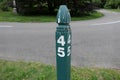 Milestone marker number 45