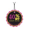 Forty percent off