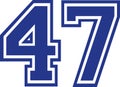 Forty-seven college number 47