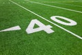 Forty yard line - football