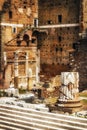Forum of Augustus Foro di Augusto in Rome Royalty Free Stock Photo