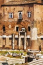 Forum of Augustus Foro di Augusto in Rome Royalty Free Stock Photo