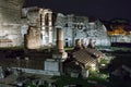 Forum of Augustus in a night scene Royalty Free Stock Photo