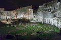 Forum of Augustus in a night scene Royalty Free Stock Photo