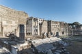 The forum of Augustus with the remains of the temple of Marte Ultore in Rome