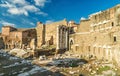 Forum of Augustus with the temple of Mars Ultor in Rome Royalty Free Stock Photo