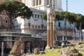 The Forum of Caesar and the Temple of Venus Genetrix. Rome Royalty Free Stock Photo