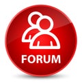 Forum (group icon) elegant red round button