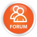 Forum (group icon) premium orange round button