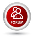 Forum (group icon) prime red round button