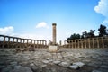 Forum in Jarash is unique in that it is oval in shape