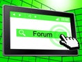 Forum Online Shows World Wide Web And Chat