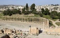 Forum (Oval Plaza) in Gerasa (Jerash), Jordan