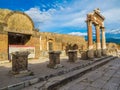 The forum in Pompeii, Italy Royalty Free Stock Photo