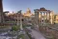 Forum romanum in Rome, hdr Royalty Free Stock Photo