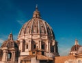 View from the Capitoline Hill in Italy, Rome. Panorama Royalty Free Stock Photo