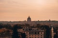 View from the Capitoline Hill in Italy, Rome. Panorama Royalty Free Stock Photo