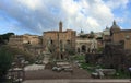 Forum was the center of day-to-day life in Rome Royalty Free Stock Photo