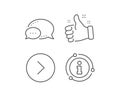 Forward arrow line icon. Next Arrowhead. Vector Royalty Free Stock Photo