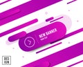 Forward arrow line icon. Next Arrowhead. Vector Royalty Free Stock Photo