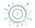 Forward arrow line icon. Next Arrowhead. Vector Royalty Free Stock Photo