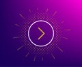 Forward arrow line icon. Next Arrowhead. Vector Royalty Free Stock Photo