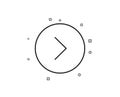 Forward arrow line icon. Next Arrowhead. Vector Royalty Free Stock Photo