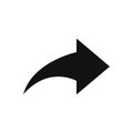 Forward arrow vector icon in modern design style for web site and mobile app Royalty Free Stock Photo