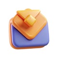 Forward Email 3D Icon for Quick and Efficient Message Sharing in Digital Communication with a Modern Design