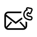 forward email setup isolated icon design