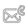 forward email setup isolated icon design