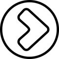 Forward Vector Icon Royalty Free Stock Photo