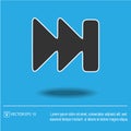 Forward rewind vector icon fast. Vector illustration EPS 10 Royalty Free Stock Photo