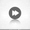 Forward or skip icon. Media player. Royalty Free Stock Photo