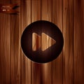 Forward or skip icon. Media player.