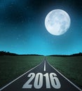 Forward to the New Year 2016 Royalty Free Stock Photo