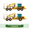 Forwarder forestry vehicle