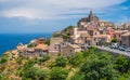 Scenic view in Forza d`AgrÃÂ², picturesque town in the Province of Messina, Sicily, southern Italy. Royalty Free Stock Photo