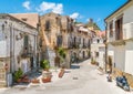 Scenic view in Forza d`AgrÃÂ², picturesque town in the Province of Messina, Sicily, southern Italy. Royalty Free Stock Photo