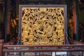 Chinese Golden Art work about chinese heaven in Foshan Ancestral Temple or `Zumiao ` in chinese name.Foshan city china