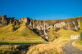 Foss a Sidu Waterfall in Autumn, Iceland Royalty Free Stock Photo