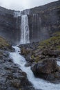 Fossa Waterfall, Streymoy Island, Faroe Islands, Denmark Royalty Free Stock Photo