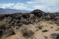 Fossil Falls formed years ago when the Owens River carved through the volcanic basalt rocks in the Eastern Sierra Nevada of