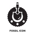 Fossil icon vector isolated on white background, logo concept of