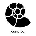 Fossil icon vector isolated on white background, logo concept of