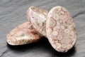 Fossil jasper beads